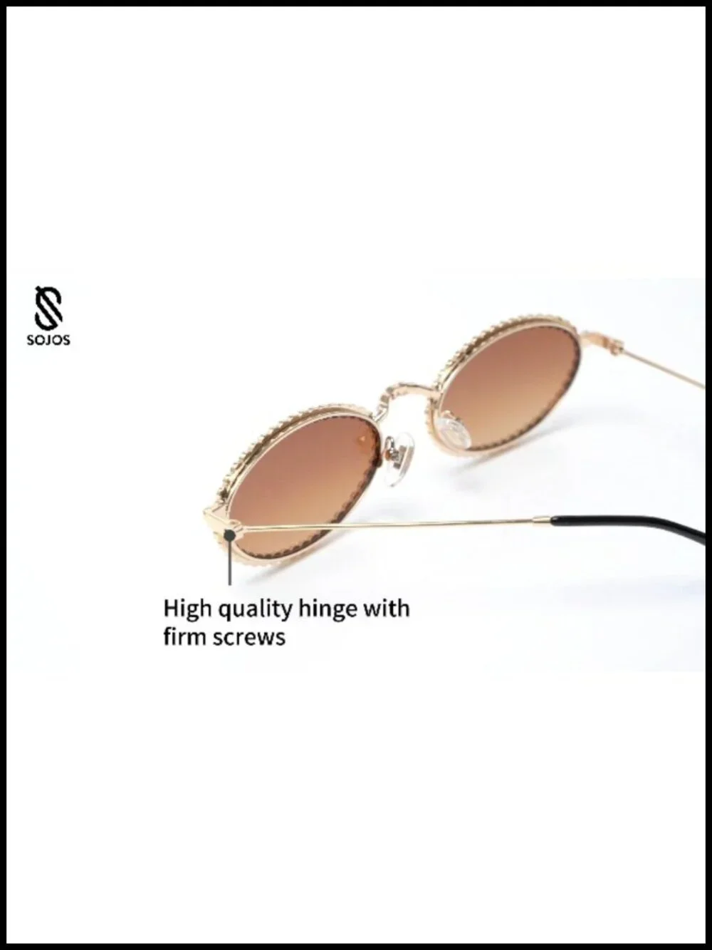 Y2K Oval Rhinestone Sunglasses UV400 Metal Frame Women Retro Disco Shades